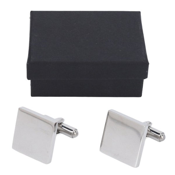 cuff link Mens Cufflinks Silver Tetragonum Cufflinks Blanks Electroplating Carousel 8