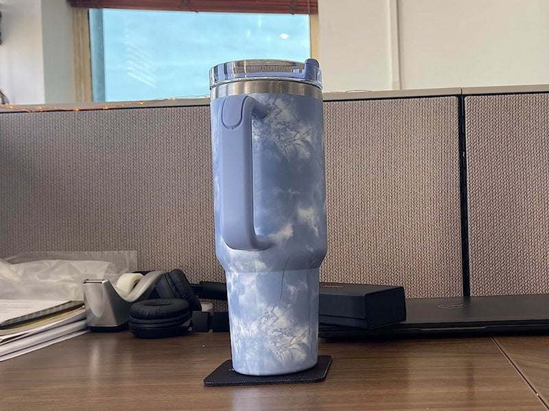 Blue 40oz Stainless Steel Water Bottle Thermal Mug Travel Tumbler Outdoors Carousel 3