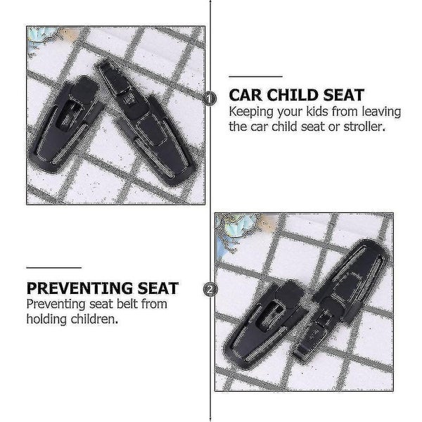 2 Pcs Car Safety Seat Strap Belt Buckles Baby Safety Chair Chest Clip Buckles Carousel 2