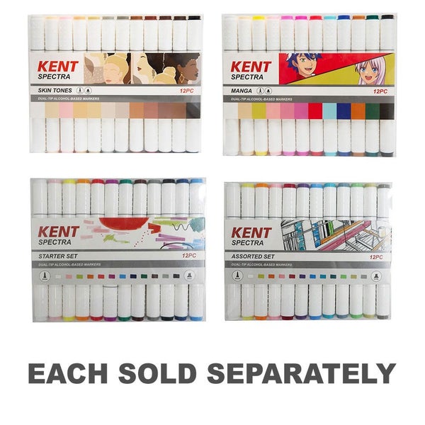 Kent Spectra Graphic Design Marker Set 12pcs Carousel 2