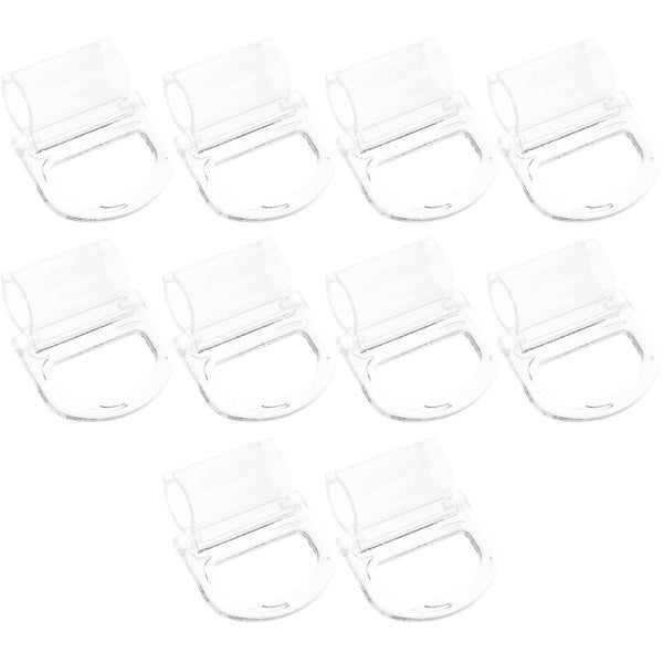 10 Pcs Window Blinds Cordless Roller Shutter Handle Valance Clips Blinds Clear Carousel 1