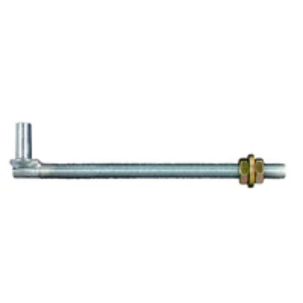 Gate Gudgeon - Thru Post Type Galvanised 250mm x 16mm Carousel 1