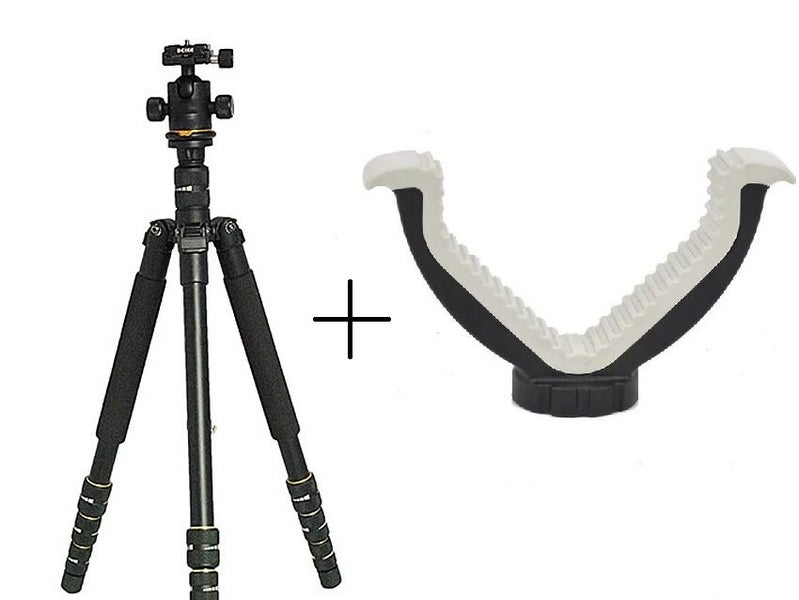 Q475 Professional Aluminium Hunting Tripod for 1.52m height 8kg Max Carousel 1