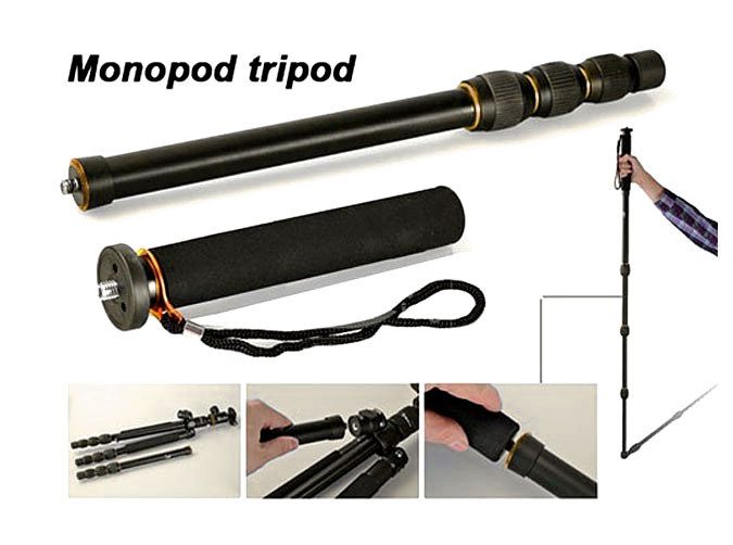 Q475 Professional Aluminium Hunting Tripod for 1.52m height 8kg Max Carousel 9