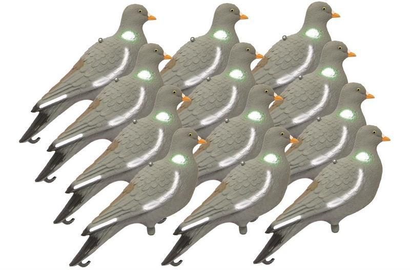 12x Standing Pigeon Decoys Carousel 1