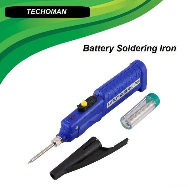 8 WATT 4.5V AA Battery Electronic Battery Powered Soldering Iron With Solder Carousel 1