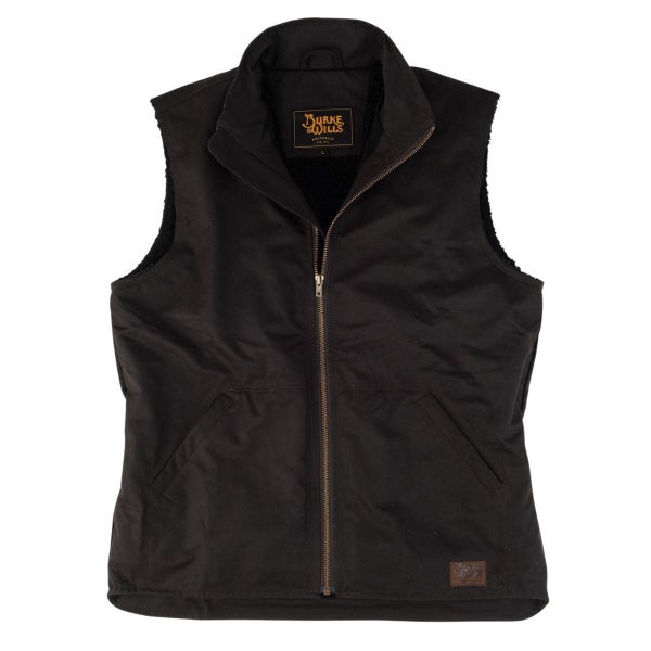 Burke & Wills Mens Brown Stockman Vest Carousel 1