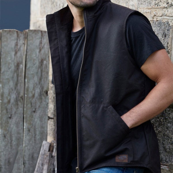 Burke & Wills Mens Brown Stockman Vest Carousel 2