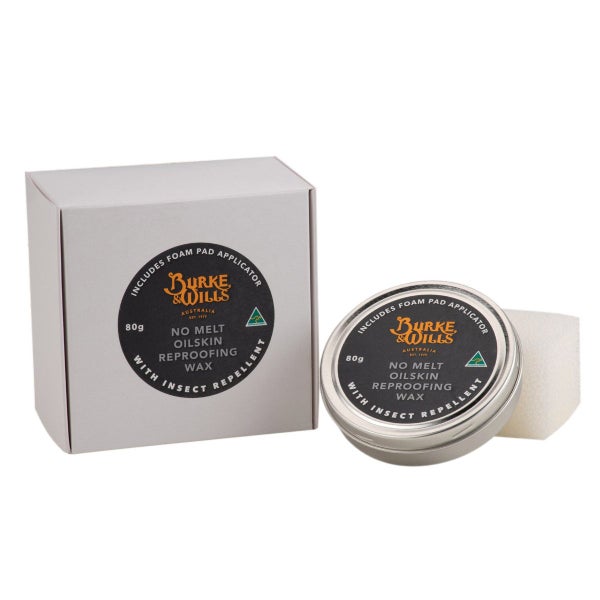 Burke & Wills No Melt Oilskin Reproofing Wax 80g Carousel 1