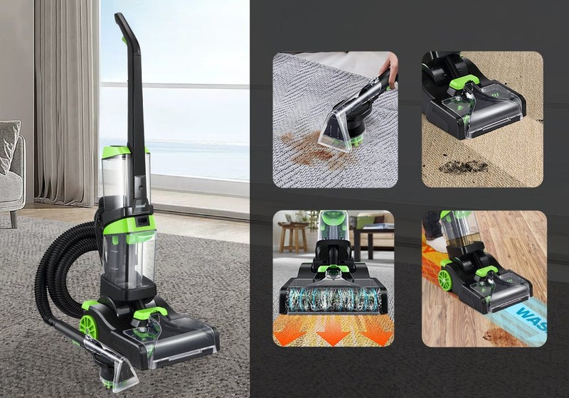 Carpet Cleaner Upholstery Wet Dry Hard Floor Clean 4in1 Carousel 2