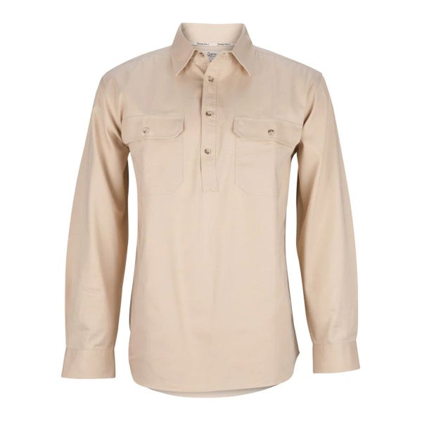 Burke & Wills Mens Stone Flinders Work Shirt Carousel 1