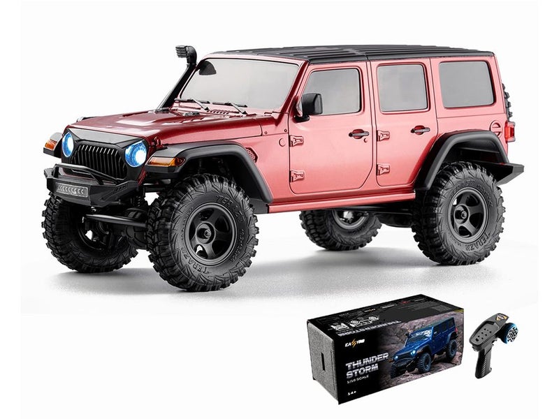1/18 4x4 Rc Car LED Light Climbing Rock Crawler Off Road Truck Kit Carousel 1