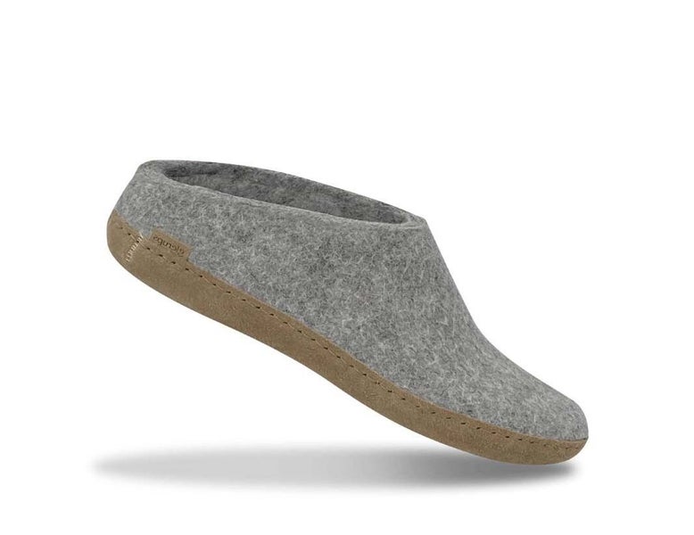 Glerups Leather Slip-on Grey Carousel 1