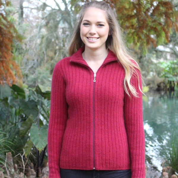 Possum Merino 4 2 Rib Zip Jacket Carousel 5
