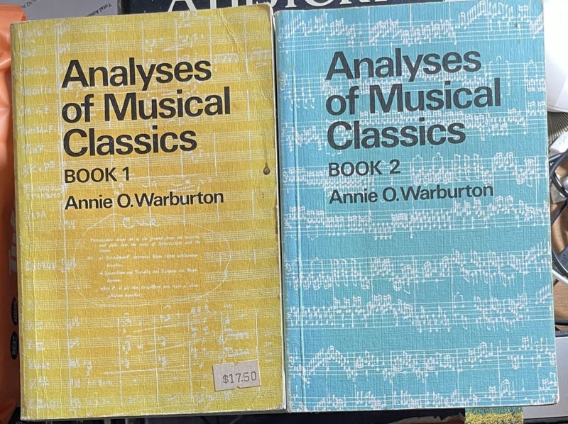 Analyses of Musical Classics Book 1 and 2 by Annie O. Warburton Carousel 1