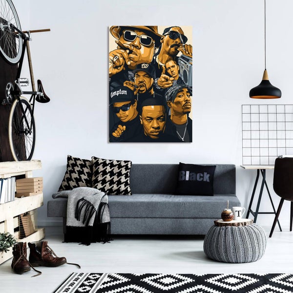 ON SALE FREE SHIPPING - LARGE Canvas Art Print - Rapper Carousel 5