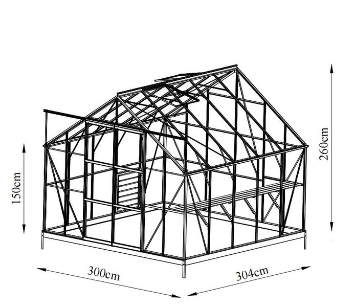 Fairway Glasshouse 10x10ft Carousel 2