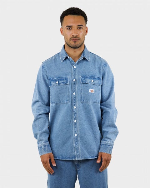 Dickies Jacinto Denim Longsleeve Shirt Carousel 1
