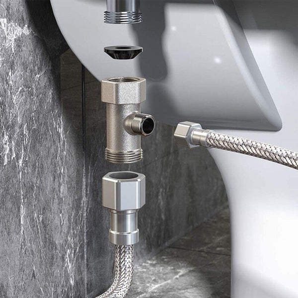 Toilet Bidet Seat Dual Nozzles Non Electric Water Sprayer Bathroom Bidets Carousel 6