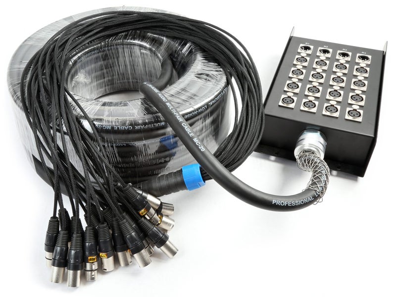 Stage Snake - 16-in 4-out - XLR 30 Metres Carousel 1