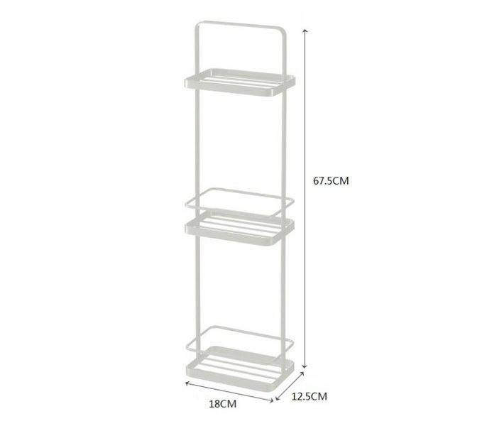 Bathroom Storage Rack Corner Shower Shelf Organizer for Toiletries Carousel 3