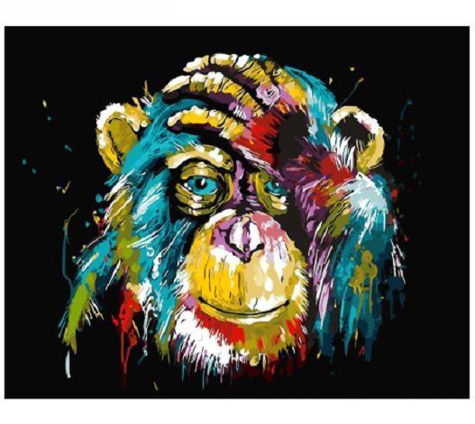 DIY Paint By Number Painting by Number Monkey In Stock In NZ - 1 left in stock Carousel 1