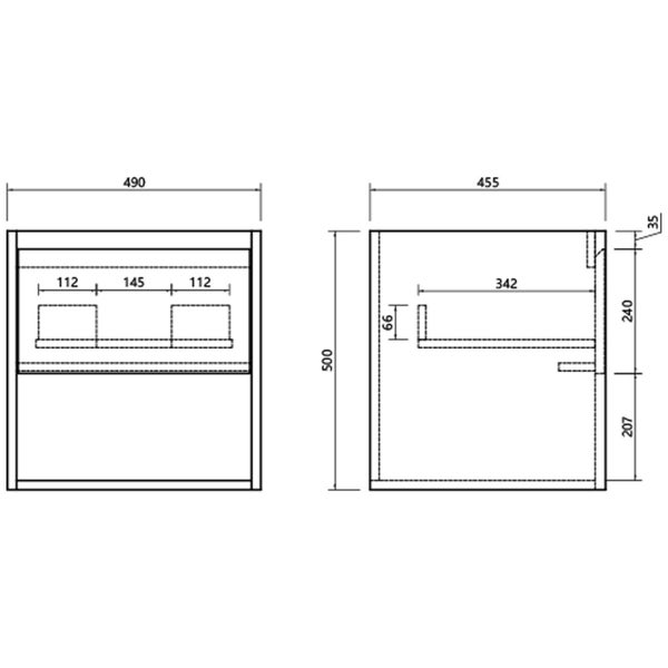 500mm WALL VANITY Carousel 2