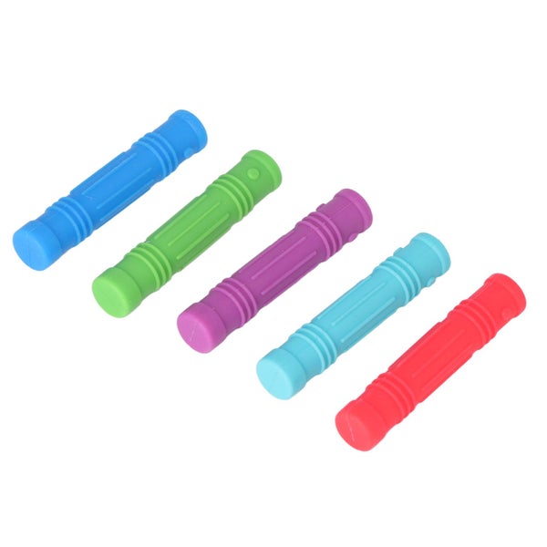 pencil holder teething toy 5Pcs Baby Teether Silicone Safe Soft Grip Strength Carousel 1