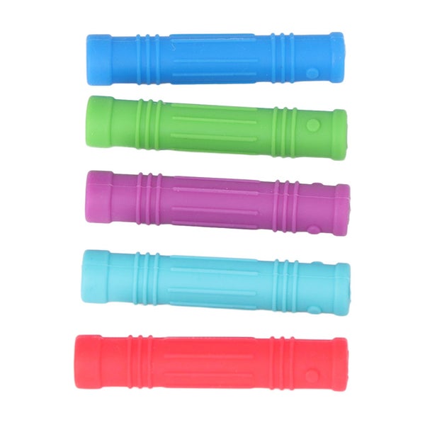 pencil holder teething toy 5Pcs Baby Teether Silicone Safe Soft Grip Strength Carousel 2