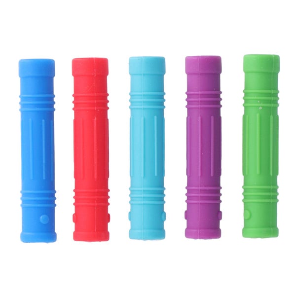 pencil holder teething toy 5Pcs Baby Teether Silicone Safe Soft Grip Strength Carousel 8