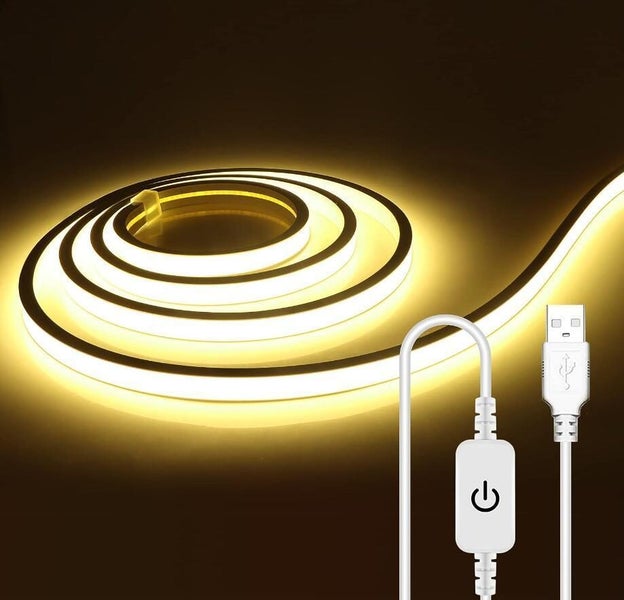Neon USB Warm White LED Strip Light 3m Carousel 1