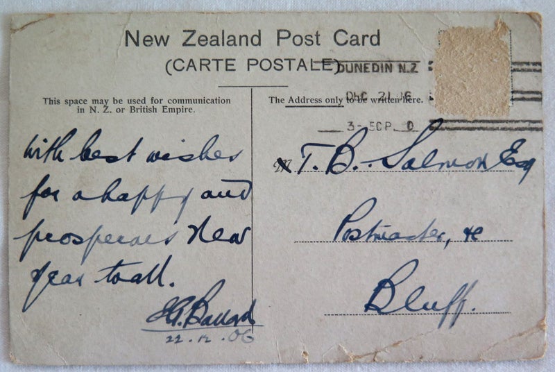 S.W.GALE, GREEN ISLAND BEACH, DUNEDIN- ANTIQUE POSTCARD Carousel 2
