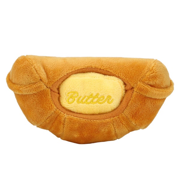 cute croissant dog toy croissant squeezable plush toys dogs chew squeak toys Carousel 8