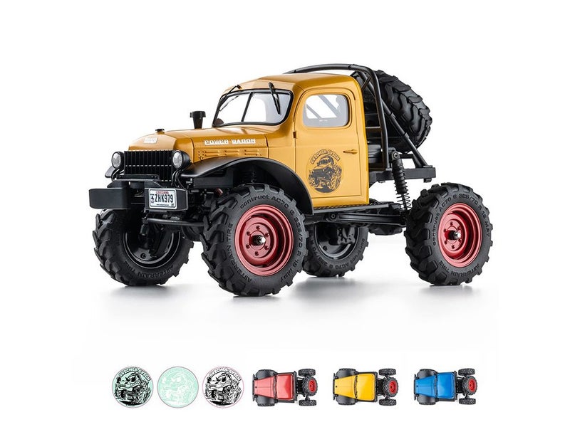 RC Car 1/24 Remote Control Car, Power Wagon 4WD RC Crawler Two-Speed Shift Carousel 1