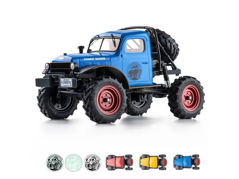 RC Car 1/24 Remote Control Car, Power Wagon 4WD RC Crawler Two-Speed Shift Carousel 1
