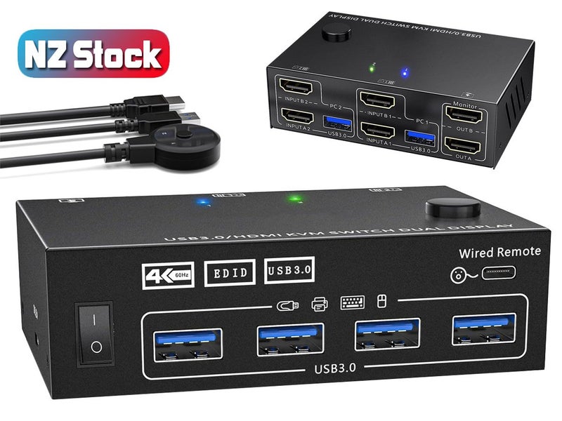 USB KVM Switch Splitter 4 Ports NZ Clearance Carousel 1