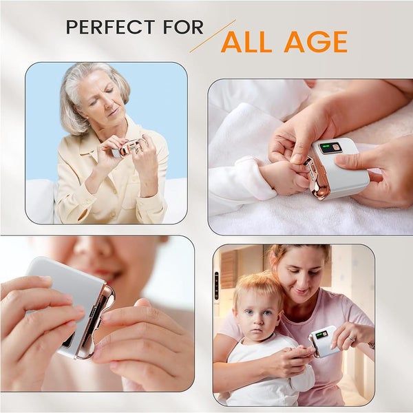 Electric Nail Clipper Nail Trimmer LCD Digital Display Carousel 2