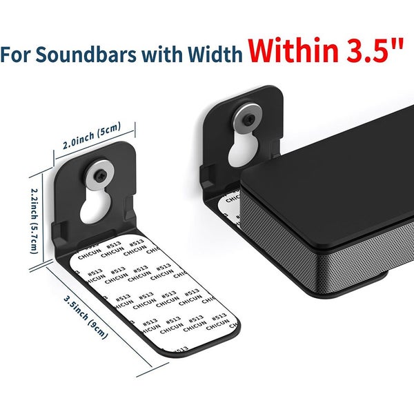 Soundbar Mount Shelf for Samsung Sony LG Vizio Bose Onn Carousel 2