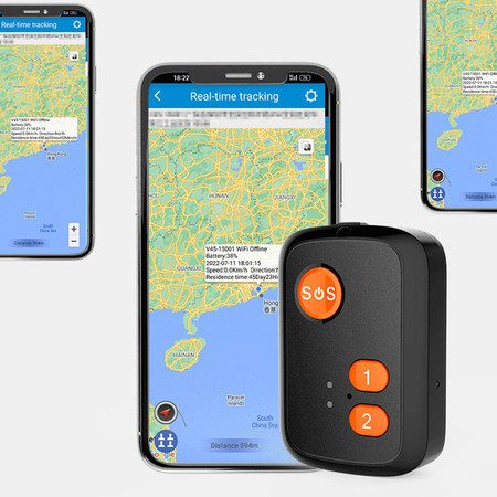 4G Full NetCom Personal GPS Tracker for Elderly Kids Carousel 1