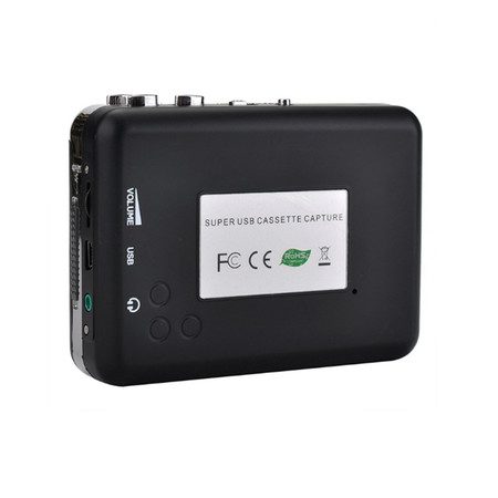 Portable Tape Player Captures MP3 Audio Music Via USB,Converts Cassettes Carousel 6