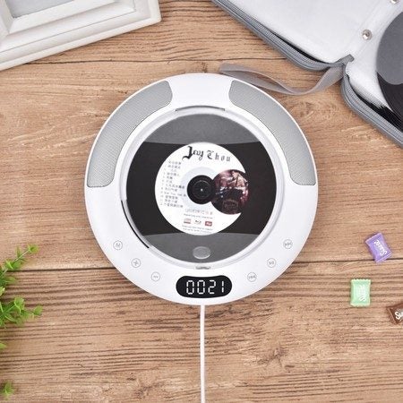 Portable CD Player with Bluetooth,FM Radio,Wall Mounted and Desktop Stand Carousel 2
