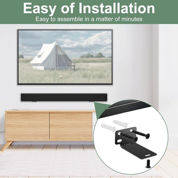 Soundbar Wall Mount Bracket, for Bose WB-300 SoundTouch 300 to 950 Carousel 2