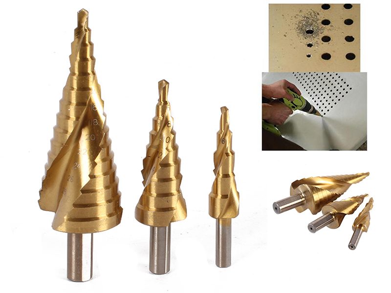PTN NEW Step Drill Bits Set Sale Sale Carousel 7