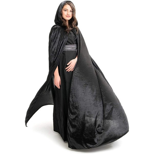 Velvet Adult Cloak Hoodie Costume Cape L2057BK0 Carousel 2
