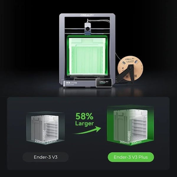 Creality Ender-3 V3 Plus 3D Printer 300x300x330mm Volume 600mm/s Printing Speed Carousel 8