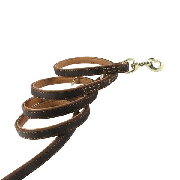 Genuine Leather Double-Layer Dog lead 1.9 Metre | TOUCHANDCATCH NZ Carousel 5