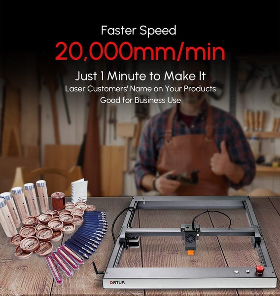 Ortur Laser Master 3 Laser Engraving & Cutting Machine 10W LU2-10A Carousel 2