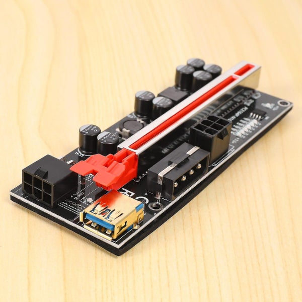 1 Pcs Pcie Riser Expansion Card Pci-e 1x To 16x 6pin Usb3.0 60cm Graphics Extens Carousel 5
