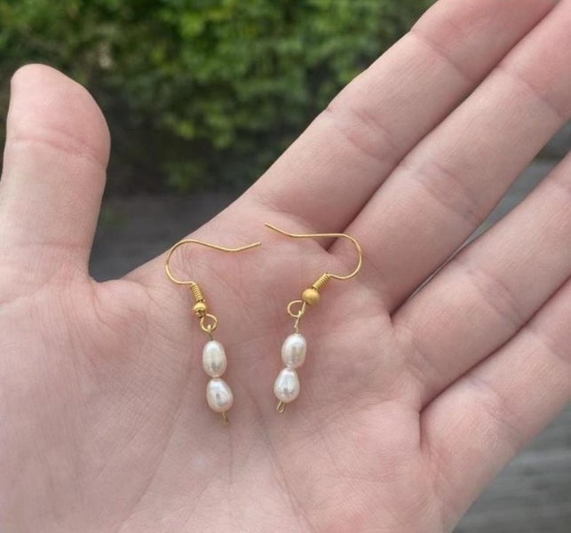 Handmade Mini Pearl Drop Earrings Carousel 2