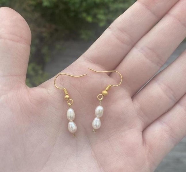 Handmade Mini Pearl Drop Earrings Carousel 4